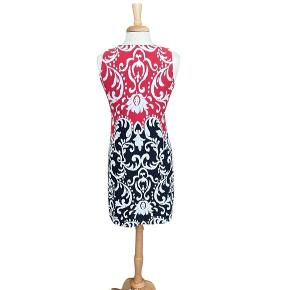 Charter Club Womens Dress in Red and Blue Pattern Size PL - Picture 3 of 6